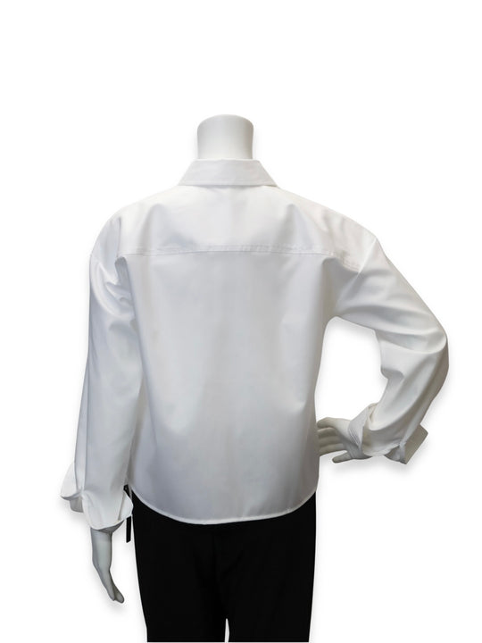 204597 - Marina Long Sleeve Pearl Blouse-02-Tops/Blouses-Foxcroft-Krista Anne's Boutique, Women's Fashion and Accessories Located in Oklahoma City, OK and Black Mountain, NC