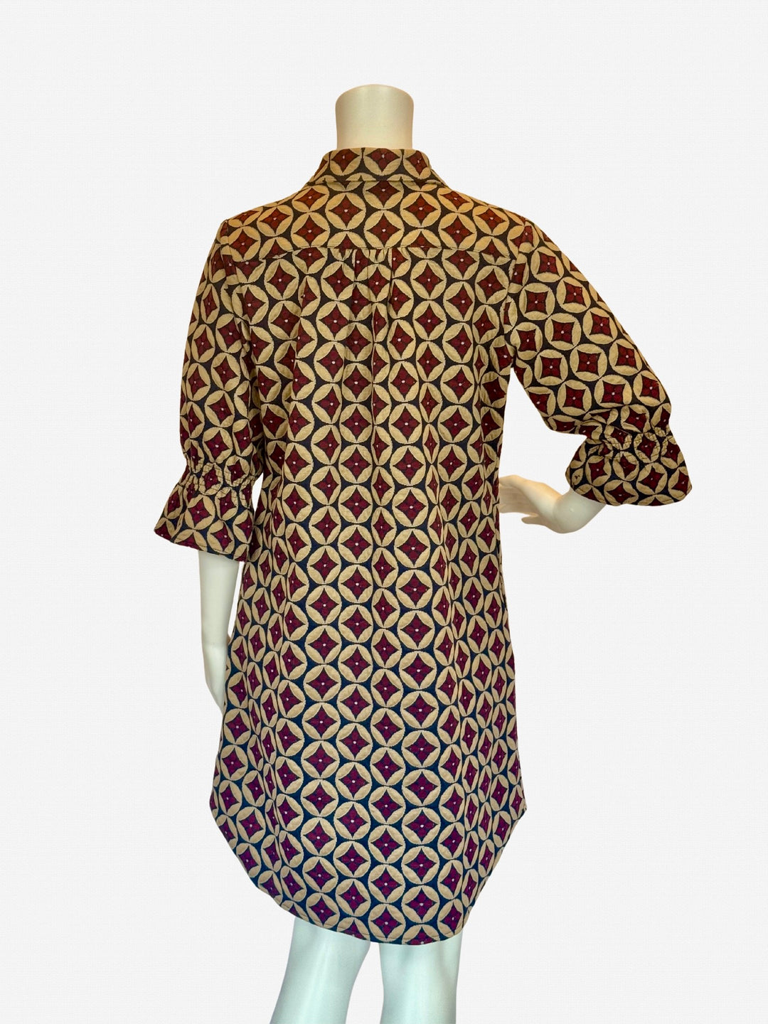 6160937 - Clover Print Dress-06-Dresses/Jumpsuits-Boho Chic-Krista Anne's Boutique, Women's Fashion and Accessories Located in Oklahoma City, OK and Black Mountain, NC