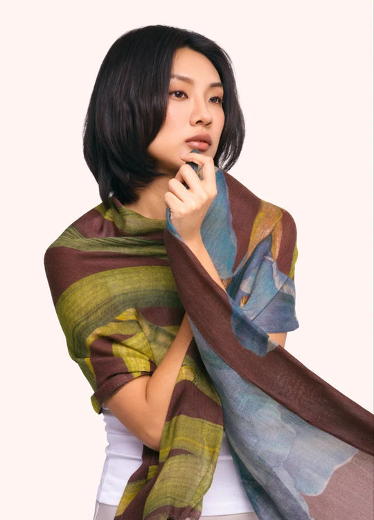 WWS8 - Iris Wool Mix Scarf-09-Accessories-Powder-Krista Anne's Boutique, Women's Fashion and Accessories Located in Oklahoma City, OK and Black Mountain, NC
