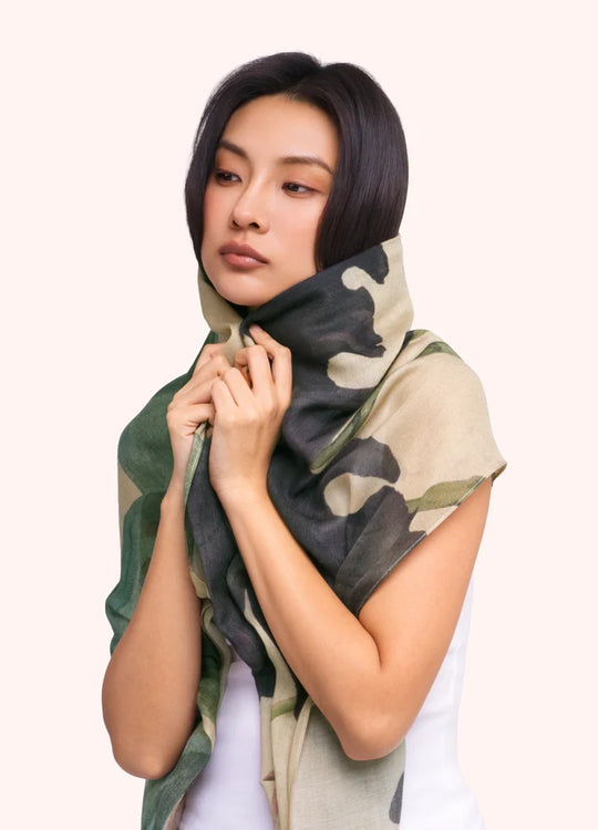 WWS9 - Midnight Orchid Wool Mix Scarf-09-Accessories-Powder-Krista Anne's Boutique, Women's Fashion and Accessories Located in Oklahoma City, OK and Black Mountain, NC