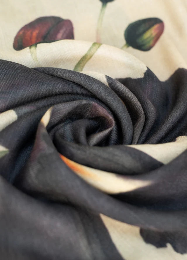 WWS9 - Midnight Orchid Wool Mix Scarf-09-Accessories-Powder-Krista Anne's Boutique, Women's Fashion and Accessories Located in Oklahoma City, OK and Black Mountain, NC