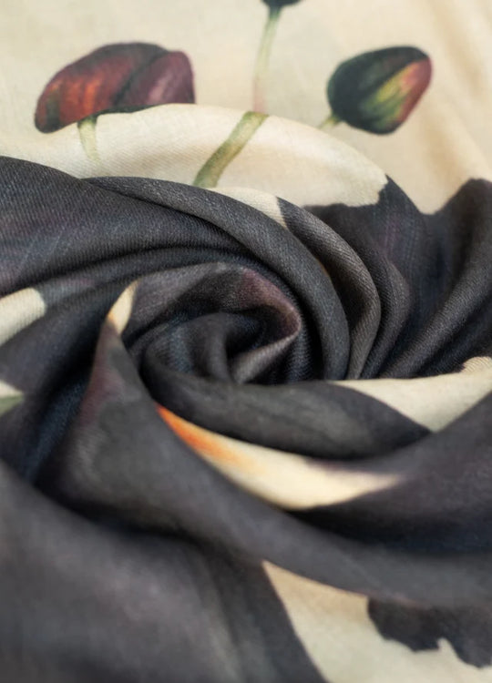 WWS9 - Midnight Orchid Wool Mix Scarf-09-Accessories-Powder-Krista Anne's Boutique, Women's Fashion and Accessories Located in Oklahoma City, OK and Black Mountain, NC