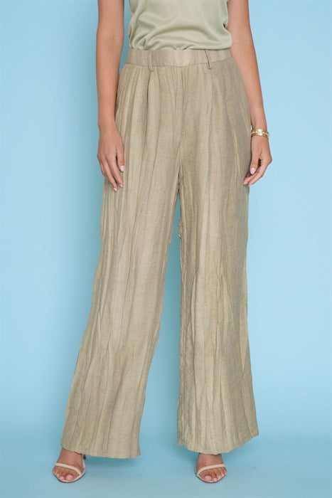 ZM099 - Pleated Pull On Pant-04-Bottoms-Picadilly-Krista Anne's Boutique, Women's Fashion and Accessories Located in Oklahoma City, OK and Black Mountain, NC