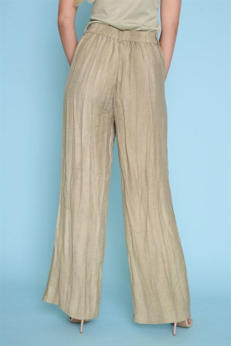 ZM099 - Pleated Pull On Pant-04-Bottoms-Picadilly-Krista Anne's Boutique, Women's Fashion and Accessories Located in Oklahoma City, OK and Black Mountain, NC