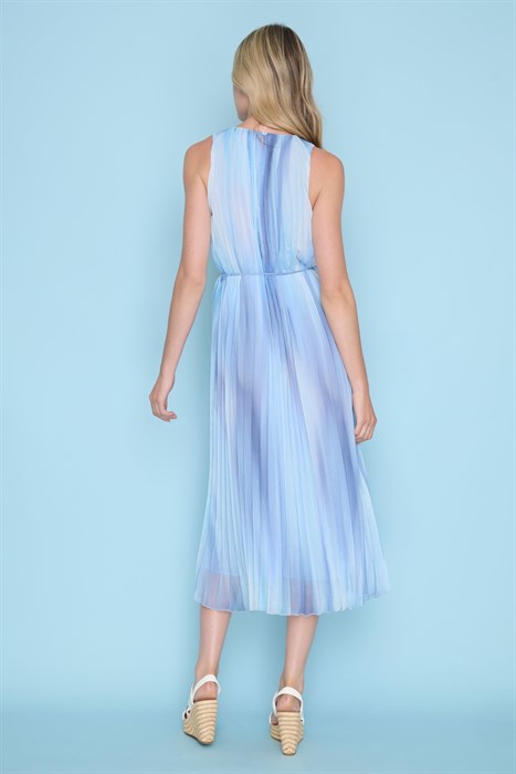 ZS674KN - Pleated Flowy Dress-06-Dresses/Jumpsuits-Picadilly-Krista Anne's Boutique, Women's Fashion and Accessories Located in Oklahoma City, OK and Black Mountain, NC
