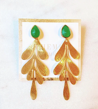 Jade Vine Earrings-10-Jewelry-Bohemian Gemme-Krista Anne's Boutique, Women's Fashion and Accessories Located in Oklahoma City, OK