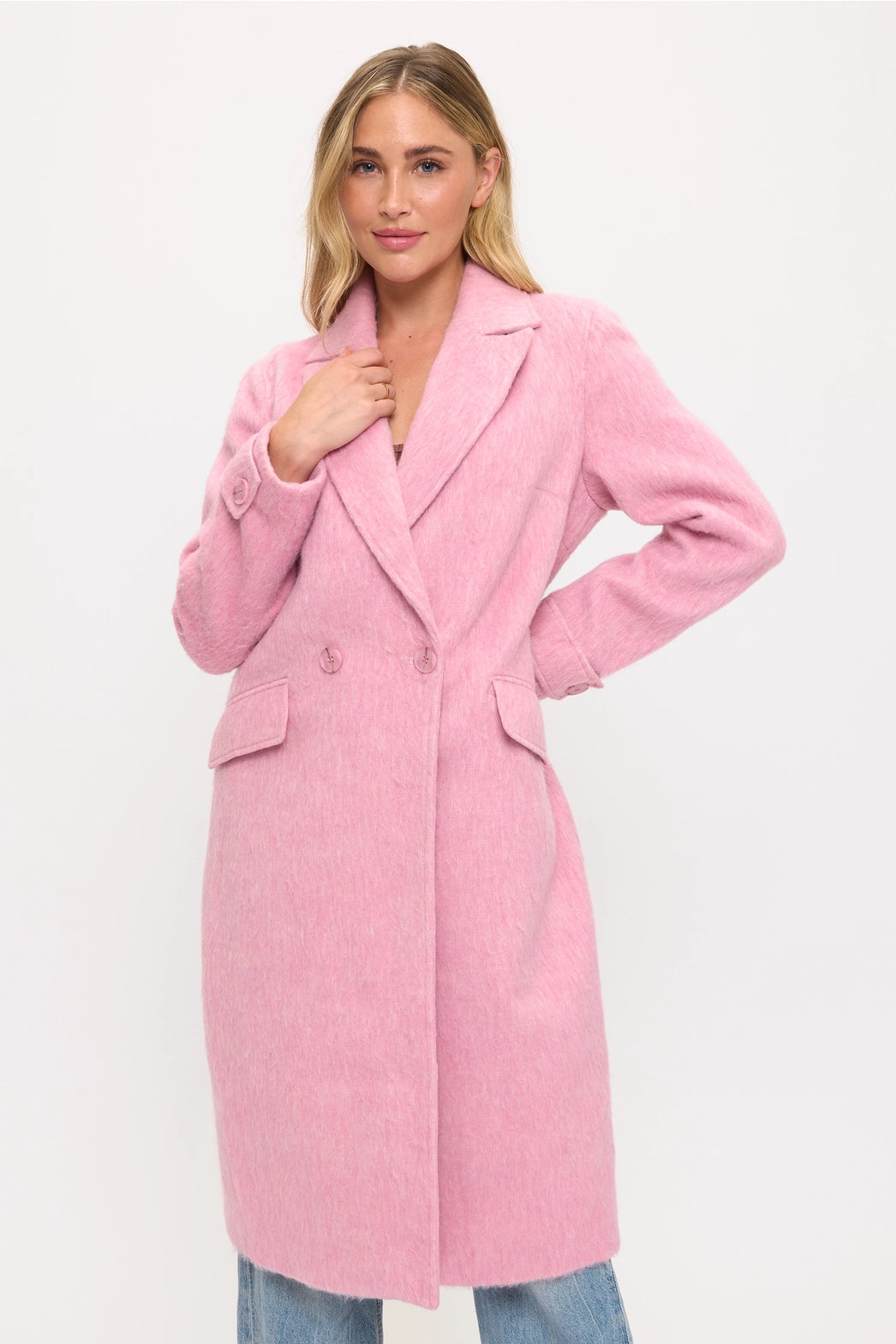 CLAWC0065 - Cashmere Cloud Longline Coat-07-Coats/Outerwear-LA Coalition-Krista Anne's Boutique, Women's Fashion and Accessories Located in Oklahoma City, OK and Black Mountain, NC