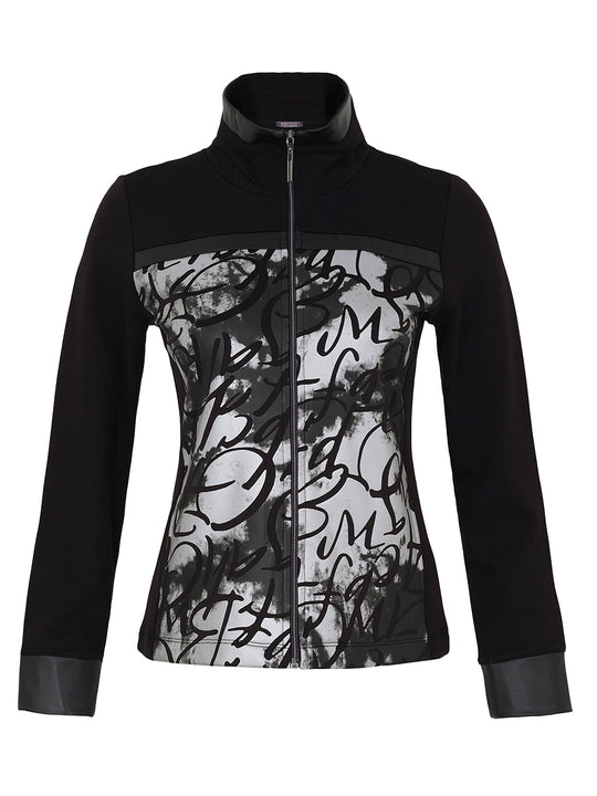 73113 - "Poetry" Zip Jacket-01-Jackets/Blazers-Dolcezza-Krista Anne's Boutique, Women's Fashion and Accessories Located in Oklahoma City, OK and Black Mountain, NC