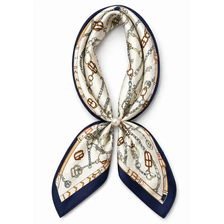 NK8115 - Magnetic Scarf with Pearl-09-Accessories-Queens Designs-Krista Anne's Boutique, Women's Fashion and Accessories Located in Oklahoma City, OK and Black Mountain, NC