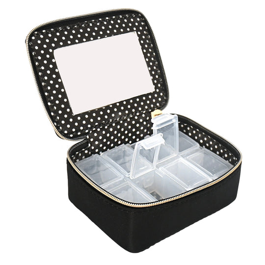 Travel Pill Organizer and Jewelry Box