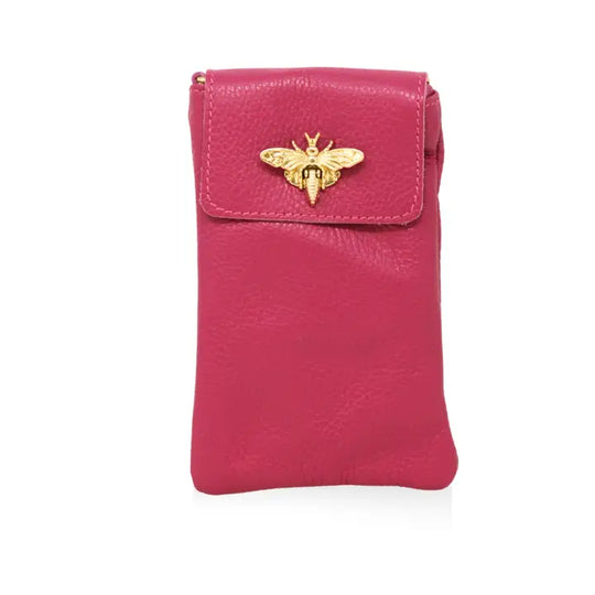 GF1178 - Bee Lock Cellphone Crossbody-09-Accessories-German Fuentes-Krista Anne's Boutique, Women's Fashion and Accessories Located in Oklahoma City, OK and Black Mountain, NC
