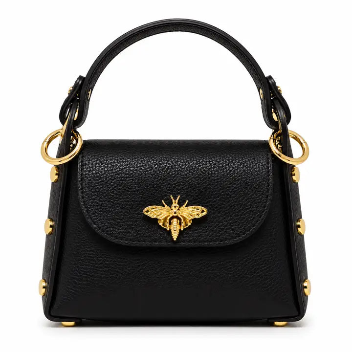 GF1085 - Bee Lock Mini Bag + Crossbody-09-Accessories-German Fuentes-Krista Anne's Boutique, Women's Fashion and Accessories Located in Oklahoma City, OK and Black Mountain, NC