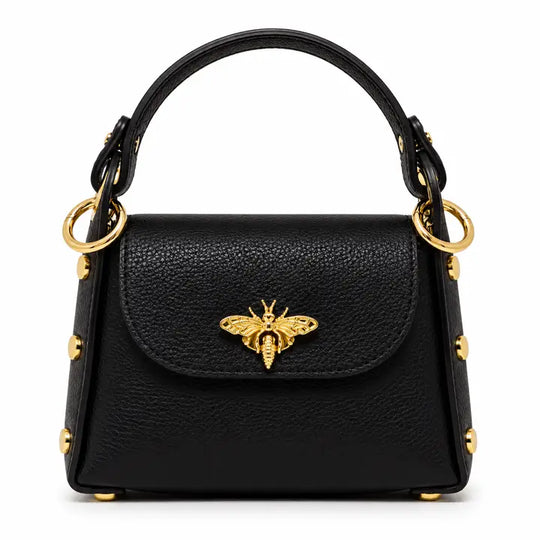 GF1085 - Bee Lock Mini Bag + Crossbody-09-Accessories-German Fuentes-Krista Anne's Boutique, Women's Fashion and Accessories Located in Oklahoma City, OK and Black Mountain, NC