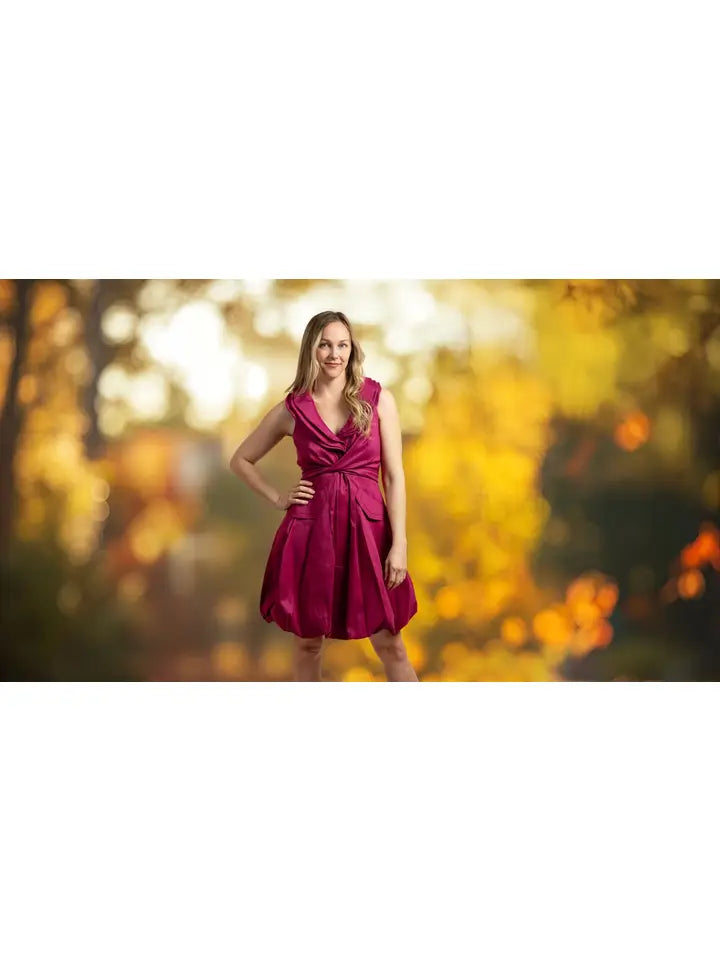 S16150 - Classic Bubble Dress-06-Dresses/Jumpsuits-Samuel Dong-Krista Anne's Boutique, Women's Fashion and Accessories Located in Oklahoma City, OK and Black Mountain, NC