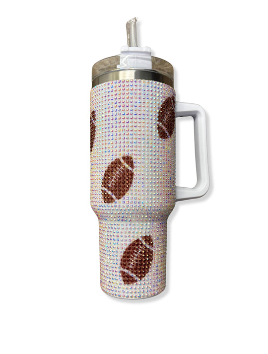 Blinged Out Tumbler w/ Handle-12-Gifts-Misc-Krista Anne's Boutique, Women's Fashion and Accessories Located in Oklahoma City, OK and Black Mountain, NC
