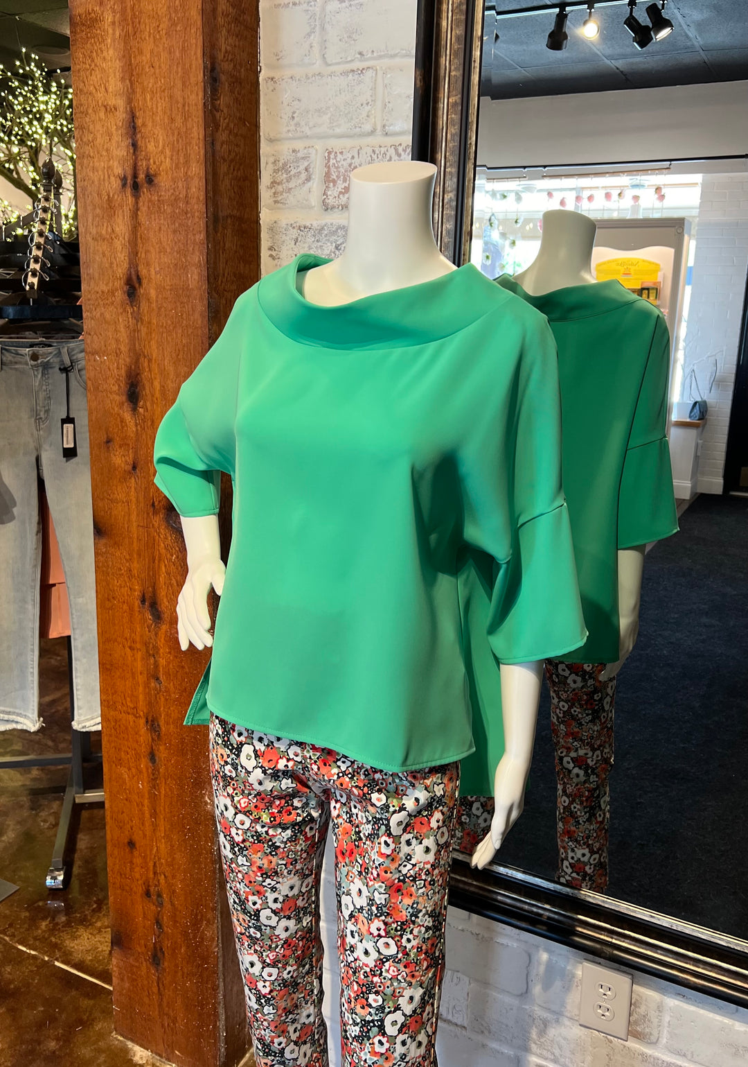 D457SU - Audrey Top, Sea Foam-2-Tops/Blouses-Suzy D.-Krista Anne's Boutique, Women's Fashion and Accessories Located in Oklahoma City, OK