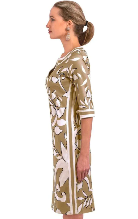 JDSNFB - Full Bloom Split Neck Dress