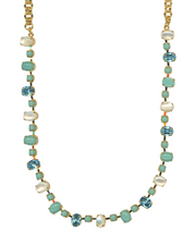N-3508/3-M4006-YG - Small Oval and Round Necklace