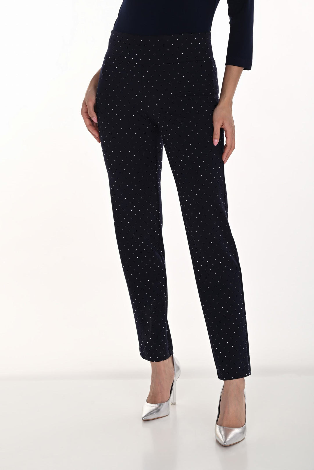 254228 - Sparkle Pull-On Slack-04-Bottoms-Frank Lyman-Krista Anne's Boutique, Women's Fashion and Accessories Located in Oklahoma City, OK and Black Mountain, NC