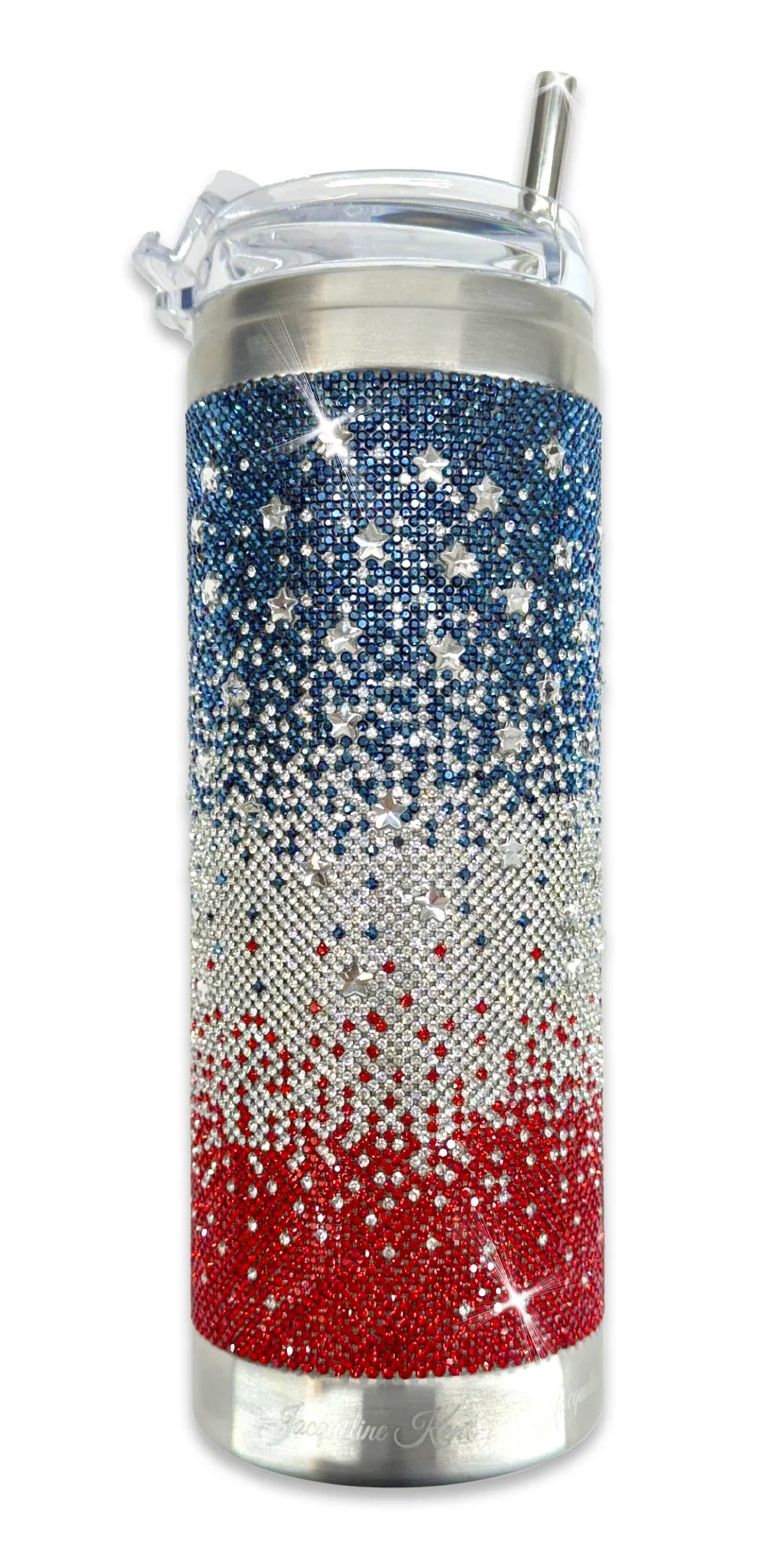 JKT115.MI - Patriotic Ombre Lux Tumbler-12-Gifts-Jacqueline Kent-Krista Anne's Boutique, Women's Fashion and Accessories Located in Oklahoma City, OK and Black Mountain, NC