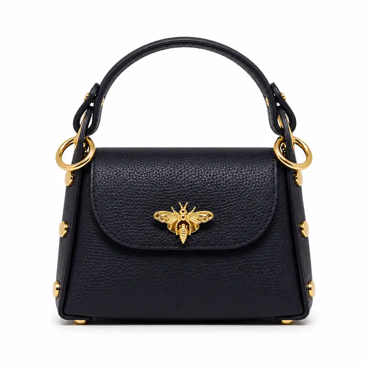 GF1085 - Bee Lock Mini Bag + Crossbody-09-Accessories-German Fuentes-Krista Anne's Boutique, Women's Fashion and Accessories Located in Oklahoma City, OK and Black Mountain, NC