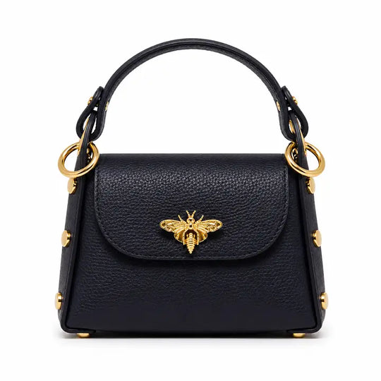 GF1085 - Bee Lock Mini Bag + Crossbody-09-Accessories-German Fuentes-Krista Anne's Boutique, Women's Fashion and Accessories Located in Oklahoma City, OK and Black Mountain, NC