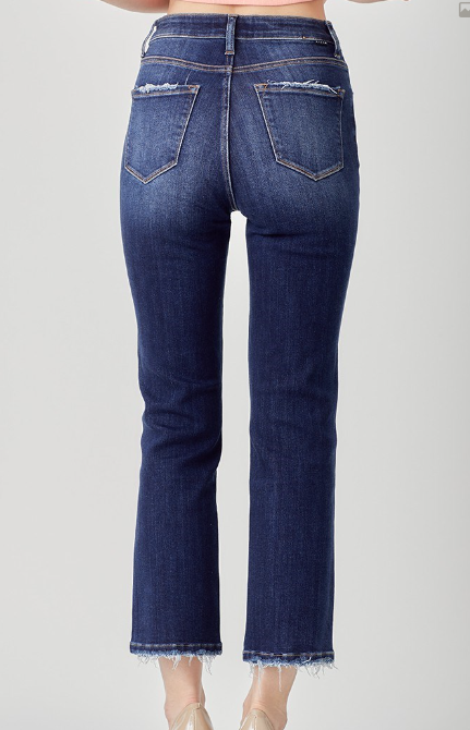 RDP5250 - High Rise Crop Straight Jeans