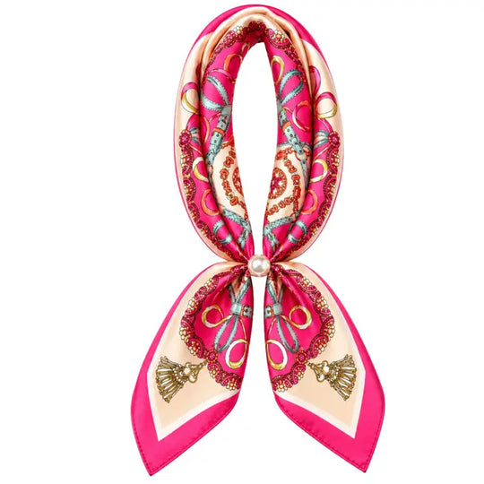 NK8115 - Magnetic Scarf with Pearl-09-Accessories-Queens Designs-Krista Anne's Boutique, Women's Fashion and Accessories Located in Oklahoma City, OK and Black Mountain, NC