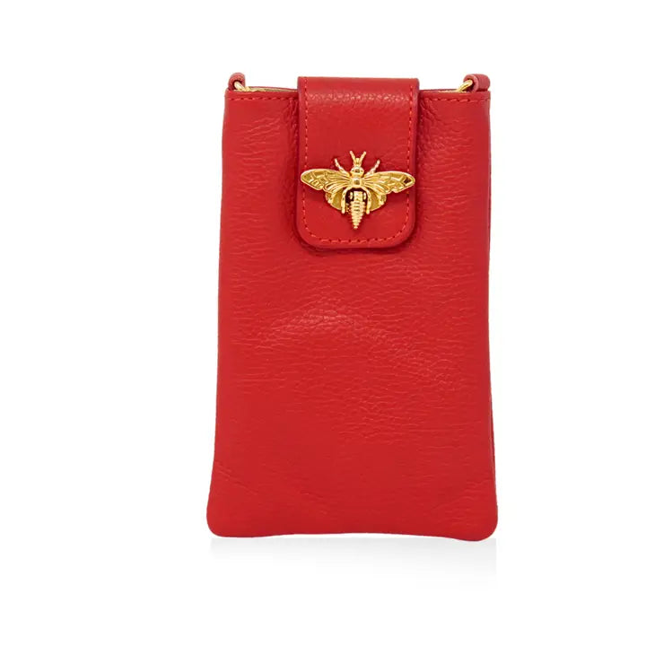 GF1178 - Bee Lock Cellphone Crossbody-09-Accessories-German Fuentes-Krista Anne's Boutique, Women's Fashion and Accessories Located in Oklahoma City, OK and Black Mountain, NC