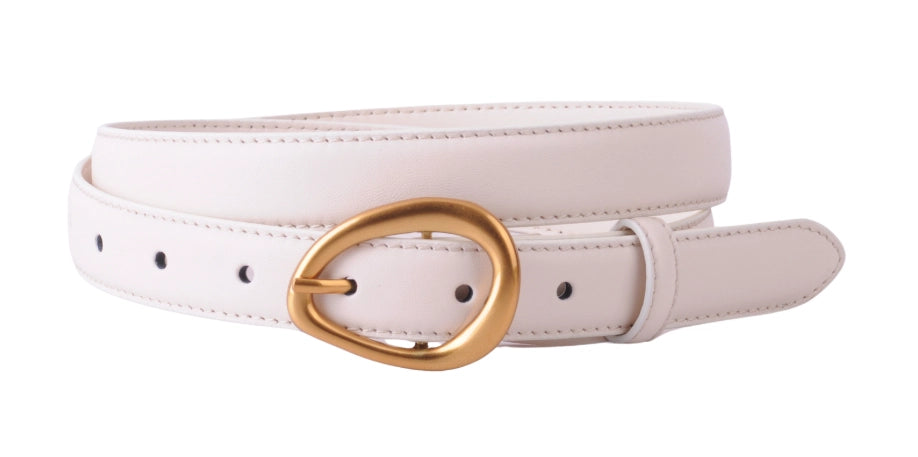 5257 - Basic Leather Belt with Asymmetrical Buckle-09-Accessories-Most Wanted USA-Krista Anne's Boutique, Women's Fashion and Accessories Located in Oklahoma City, OK and Black Mountain, NC