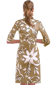 JDSNFB - Full Bloom Split Neck Dress