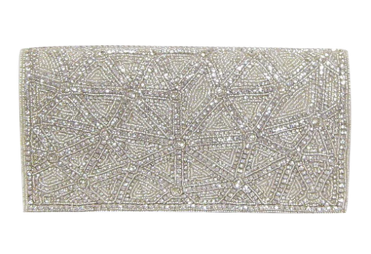 DK-10427 - Beaded Clutch with Organizational Slots-09-Accessories-David Jeffery-Krista Anne's Boutique, Women's Fashion and Accessories Located in Oklahoma City, OK and Black Mountain, NC