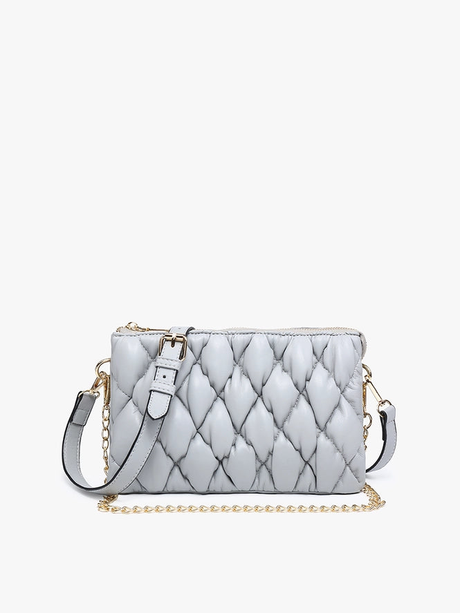 M2056PFR - Izzy Puffer Quilted Crossbody w/ Chain-09-Accessories-Jen & Co-Krista Anne's Boutique, Women's Fashion and Accessories Located in Oklahoma City, OK and Black Mountain, NC