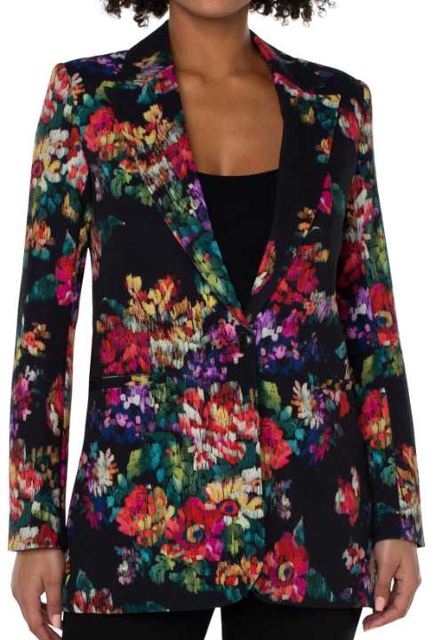 LM1148MW1P17 - Button Front Boyfriend Blazer-01-Jackets/Blazers-Liverpool-Krista Anne's Boutique, Women's Fashion and Accessories Located in Oklahoma City, OK and Black Mountain, NC