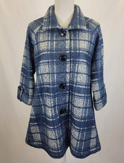 761102 - Plaid Short Coat-01-Jackets/Blazers-Boho Chic-Krista Anne's Boutique, Women's Fashion and Accessories Located in Oklahoma City, OK and Black Mountain, NC