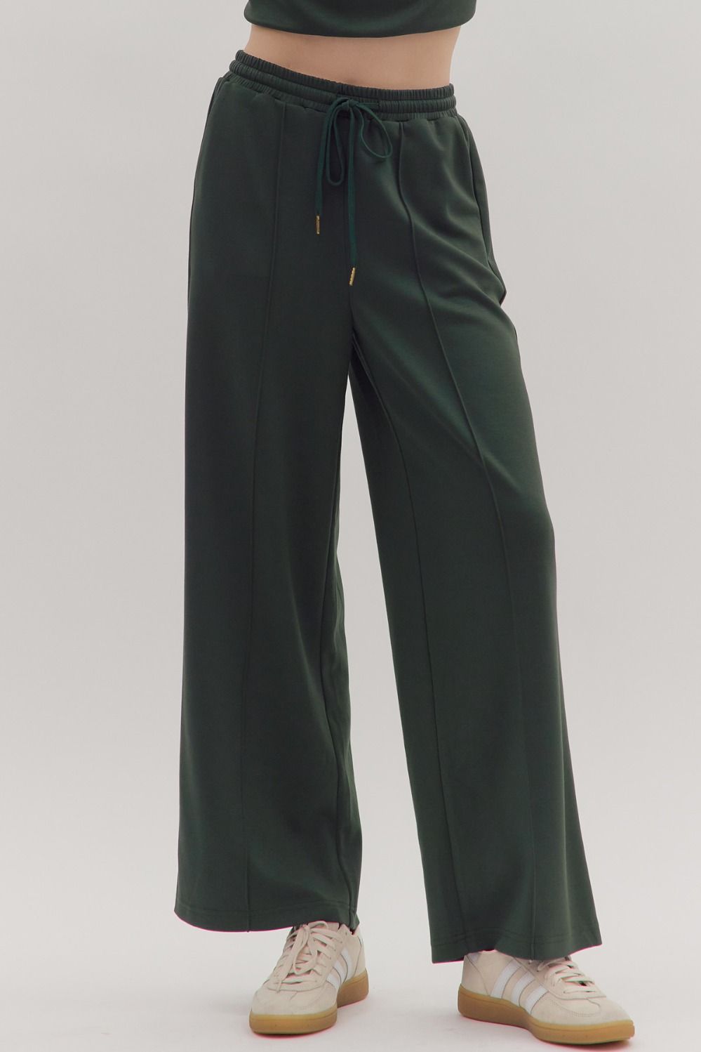 P29076 - Wide Leg Drawstring Pant-04-Bottoms-Aslan Rose-Krista Anne's Boutique, Women's Fashion and Accessories Located in Oklahoma City, OK and Black Mountain, NC