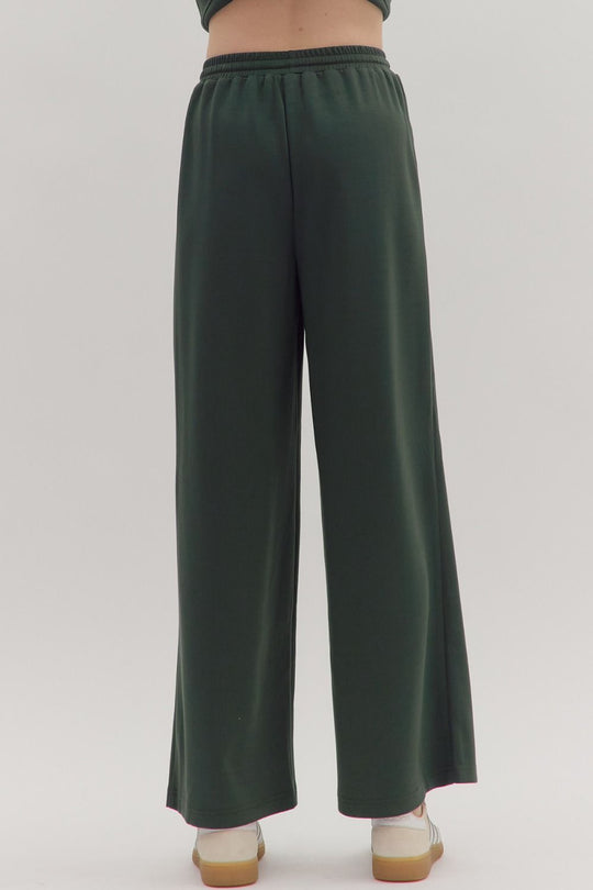 P29076 - Wide Leg Drawstring Pant-04-Bottoms-Aslan Rose-Krista Anne's Boutique, Women's Fashion and Accessories Located in Oklahoma City, OK and Black Mountain, NC