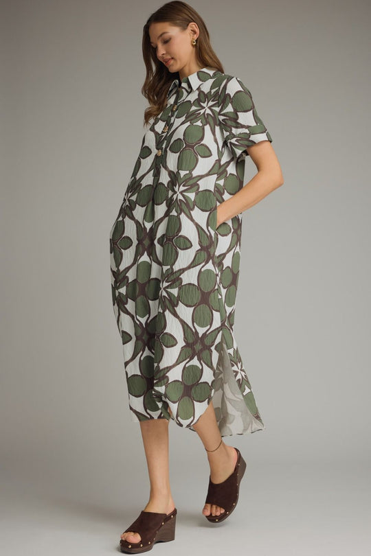 D29514 - Garden Path Midi Dress-06-Dresses/Jumpsuits-Entro-Krista Anne's Boutique, Women's Fashion and Accessories Located in Oklahoma City, OK and Black Mountain, NC
