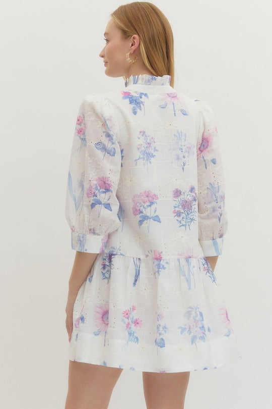 D29538 - Faded Florals Babydoll Dress-06-Dresses/Jumpsuits-Entro-Krista Anne's Boutique, Women's Fashion and Accessories Located in Oklahoma City, OK and Black Mountain, NC