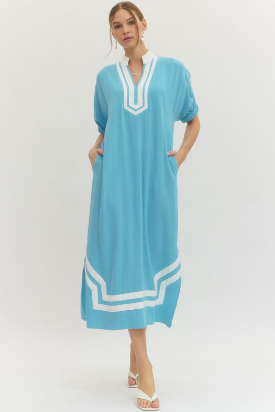 D29649 - Raglan Sleeve Midi Dress-06-Dresses/Jumpsuits-Entro-Krista Anne's Boutique, Women's Fashion and Accessories Located in Oklahoma City, OK and Black Mountain, NC