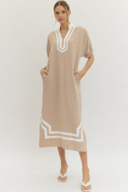 D29649 - Raglan Sleeve Midi Dress-06-Dresses/Jumpsuits-Entro-Krista Anne's Boutique, Women's Fashion and Accessories Located in Oklahoma City, OK and Black Mountain, NC