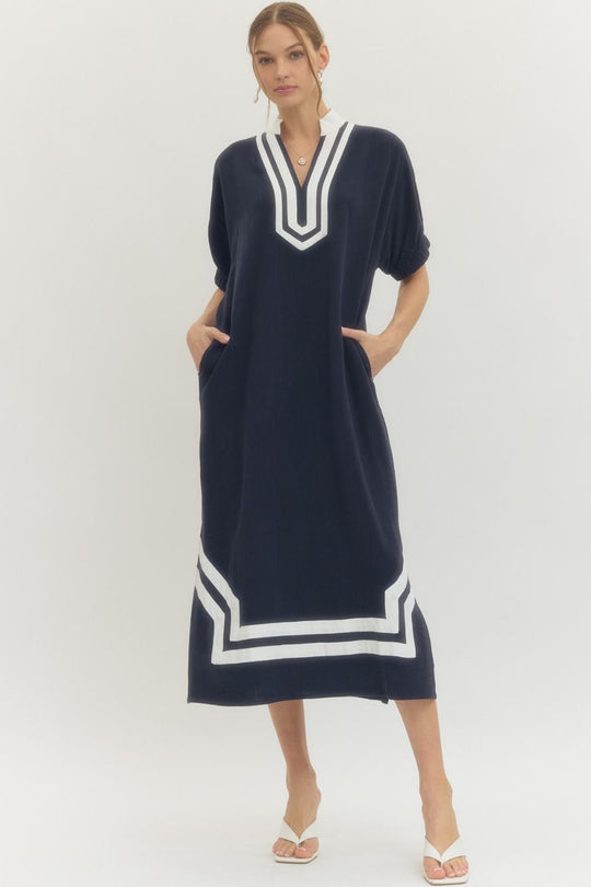 D29649 - Raglan Sleeve Midi Dress-06-Dresses/Jumpsuits-Entro-Krista Anne's Boutique, Women's Fashion and Accessories Located in Oklahoma City, OK and Black Mountain, NC