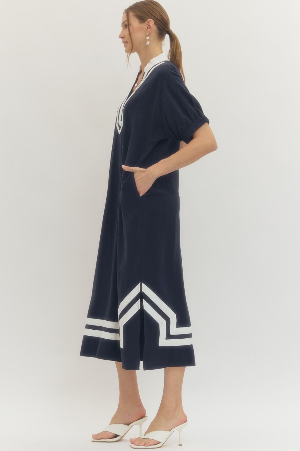 D29649 - Raglan Sleeve Midi Dress-06-Dresses/Jumpsuits-Entro-Krista Anne's Boutique, Women's Fashion and Accessories Located in Oklahoma City, OK and Black Mountain, NC