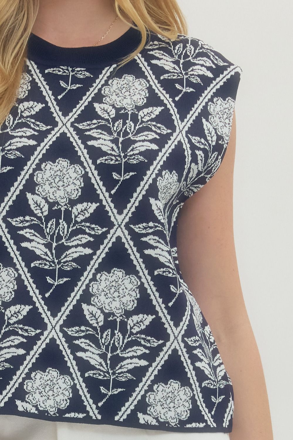 T29670 - Sleeveless Knit Top-03-Tees/Tanks-Entro-Krista Anne's Boutique, Women's Fashion and Accessories Located in Oklahoma City, OK and Black Mountain, NC