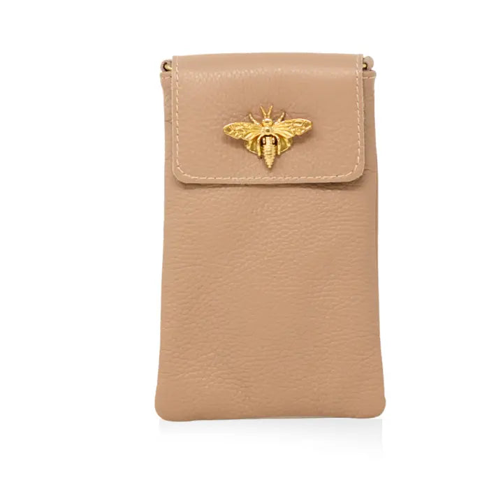 GF1178 - Bee Lock Cellphone Crossbody-09-Accessories-German Fuentes-Krista Anne's Boutique, Women's Fashion and Accessories Located in Oklahoma City, OK and Black Mountain, NC