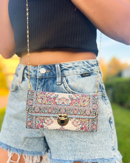 RUGCBAG-029 - Rug Design Crossbody Bag-12-Gifts-Umays Boho-Krista Anne's Boutique, Women's Fashion and Accessories Located in Oklahoma City, OK and Black Mountain, NC