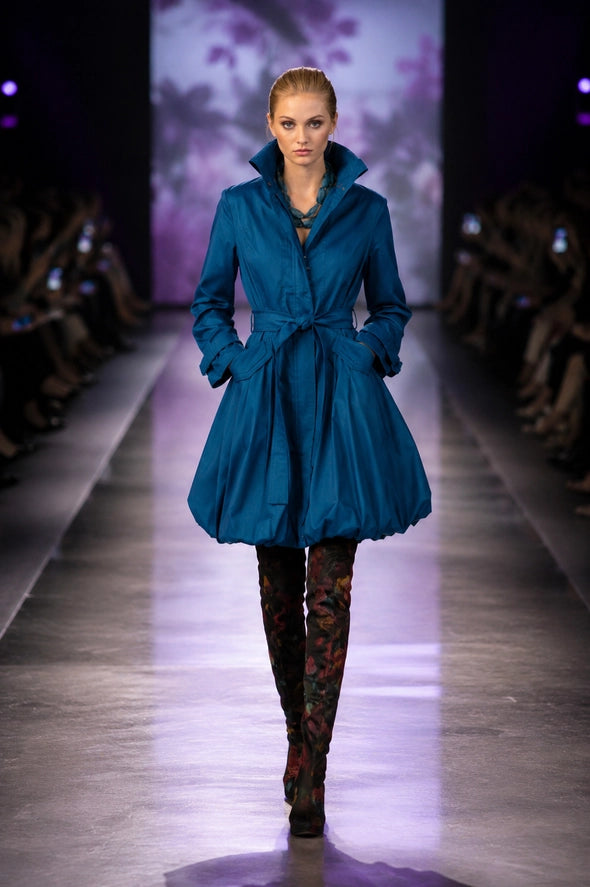 11664 - Stretch Dupioni Bubble Coat Dress-06-Dresses/Jumpsuits-Samuel Dong-Krista Anne's Boutique, Women's Fashion and Accessories Located in Oklahoma City, OK and Black Mountain, NC