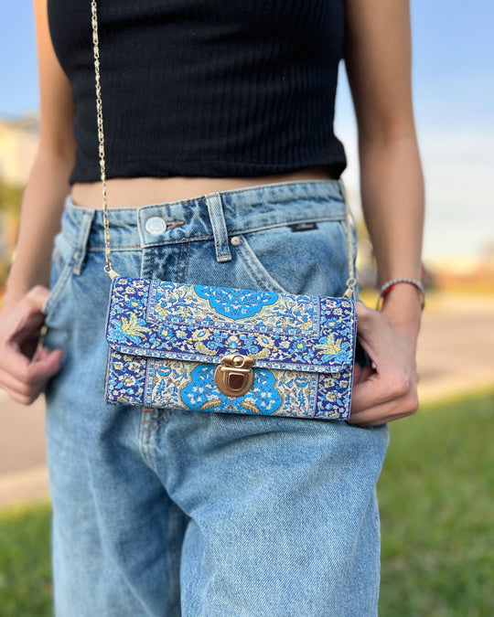 RUGCBAG-026 - Rug Design Crossbody Bag-12-Gifts-Umays Boho-Krista Anne's Boutique, Women's Fashion and Accessories Located in Oklahoma City, OK and Black Mountain, NC