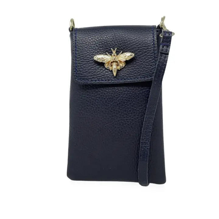 GF1178 - Bee Lock Cellphone Crossbody-09-Accessories-German Fuentes-Krista Anne's Boutique, Women's Fashion and Accessories Located in Oklahoma City, OK and Black Mountain, NC