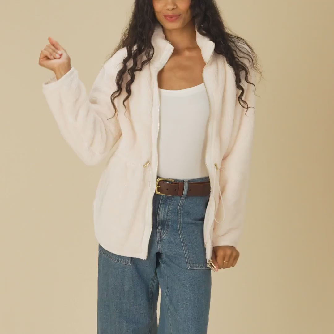 ジャケット・アウター FIFTEEN LOVE ~NKzip white~ (U:nity size) Women's Cuce White Minnesota Vikings Vegan Leather Full-Zip Jacket